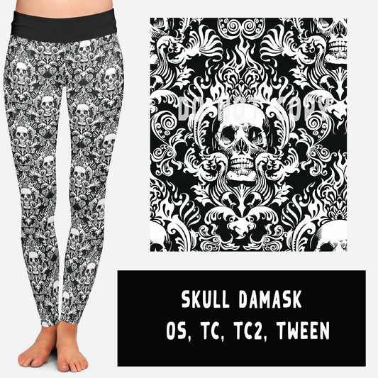 SKULL DAMASK LEGGINGS/JOGGERS