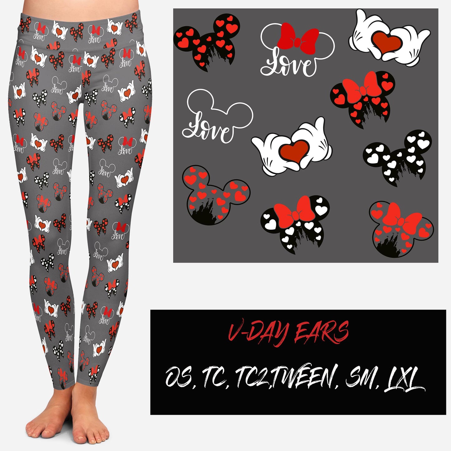 VDAY BATCH-VDAY EARS LEGGINGS AND JOGGERS