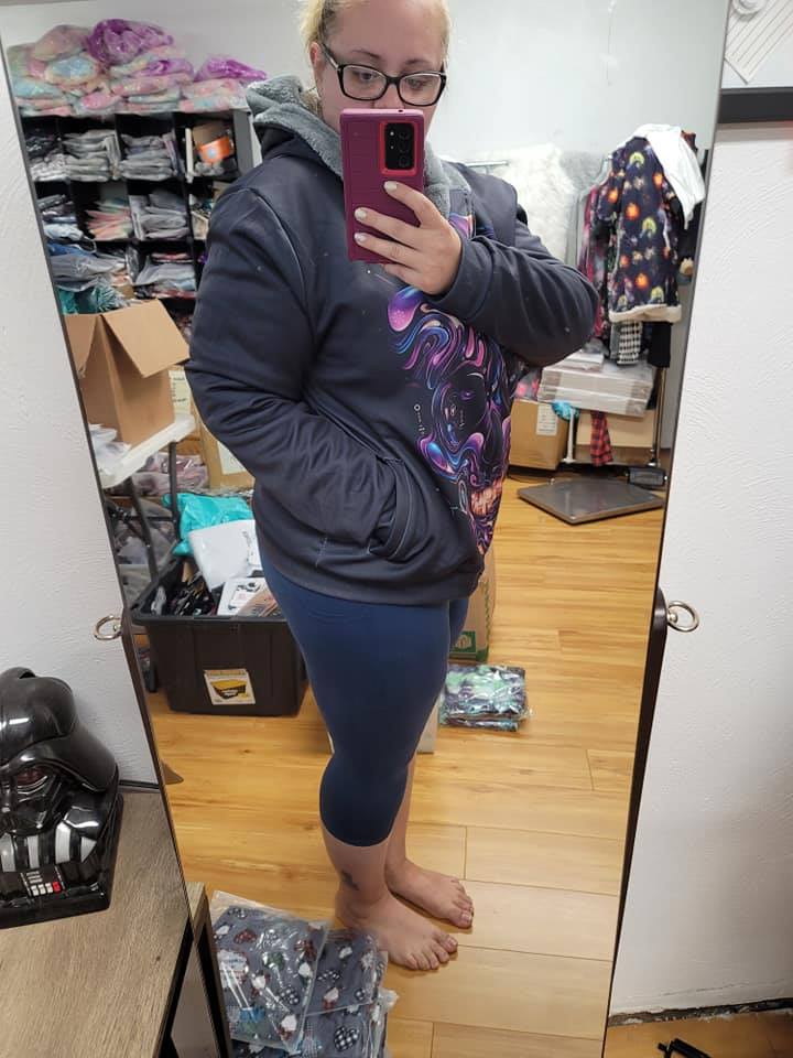 FLEECE JACKET RUN-BLACK SNOWFLAKE