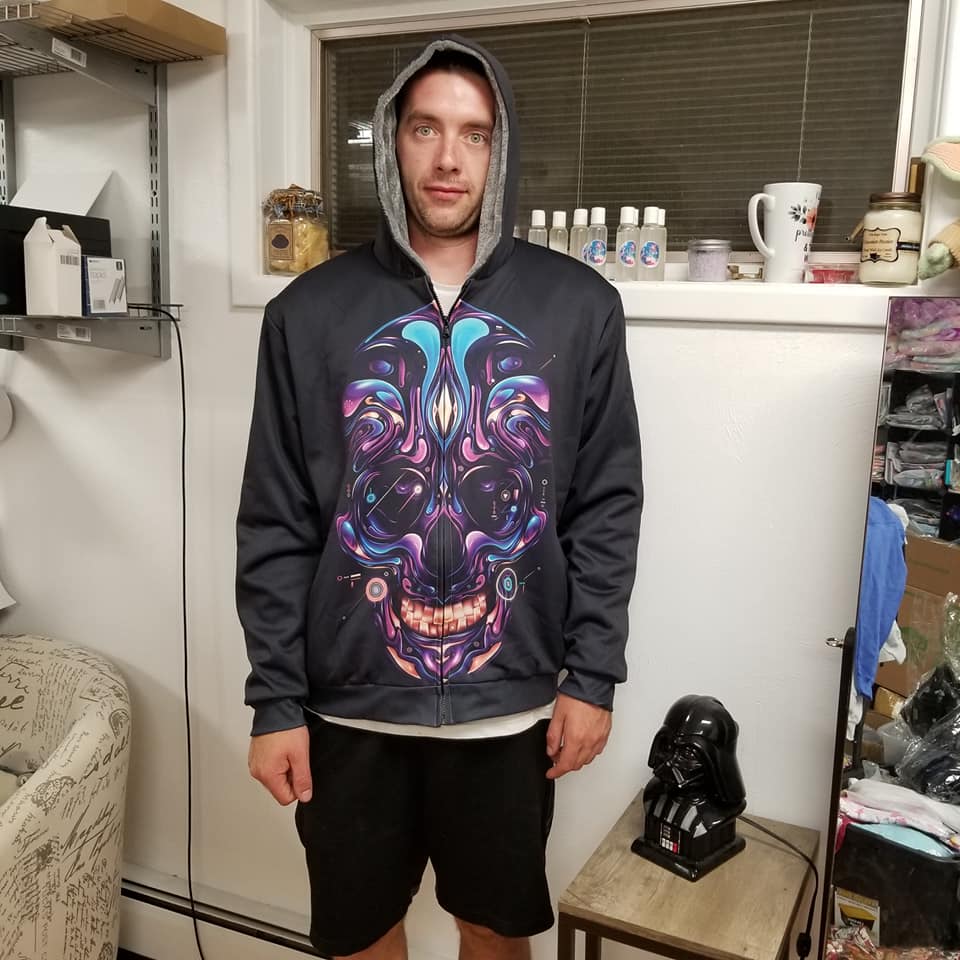 FLEECE JACKET RUN-BLACK SNOWFLAKE