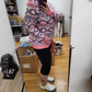 AZTEC FRONT ZIP HOODED JACKET