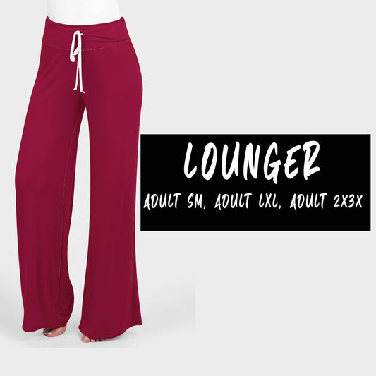 LOUNGERS- SOLID MAROON