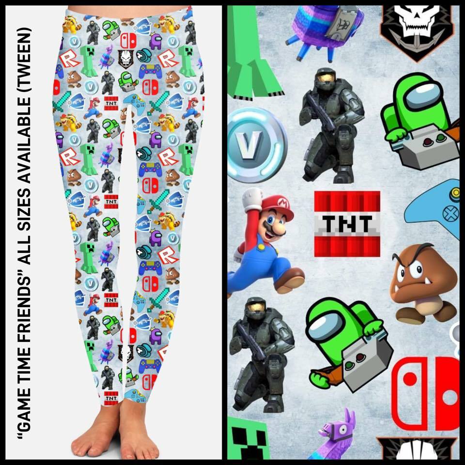 RTS - Game Time Friends Leggings