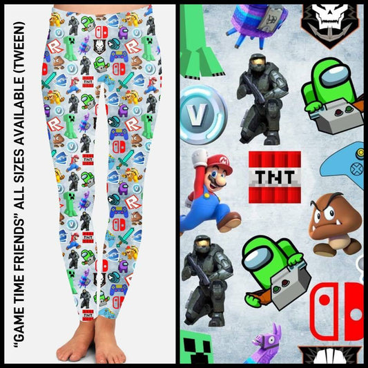 RTS - Game Time Friends Leggings