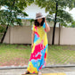 T-SHIRT POCKET MAXI- YELLOW TIE DYE