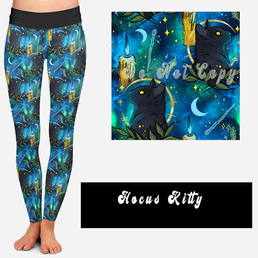 VIP EXCLUSIVE-HOCUS KITTY POCKET LEGGINGS/JOGGERS