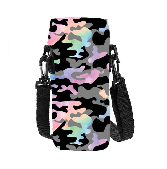 RTS - Camo Rainbow Water Bottle Holder