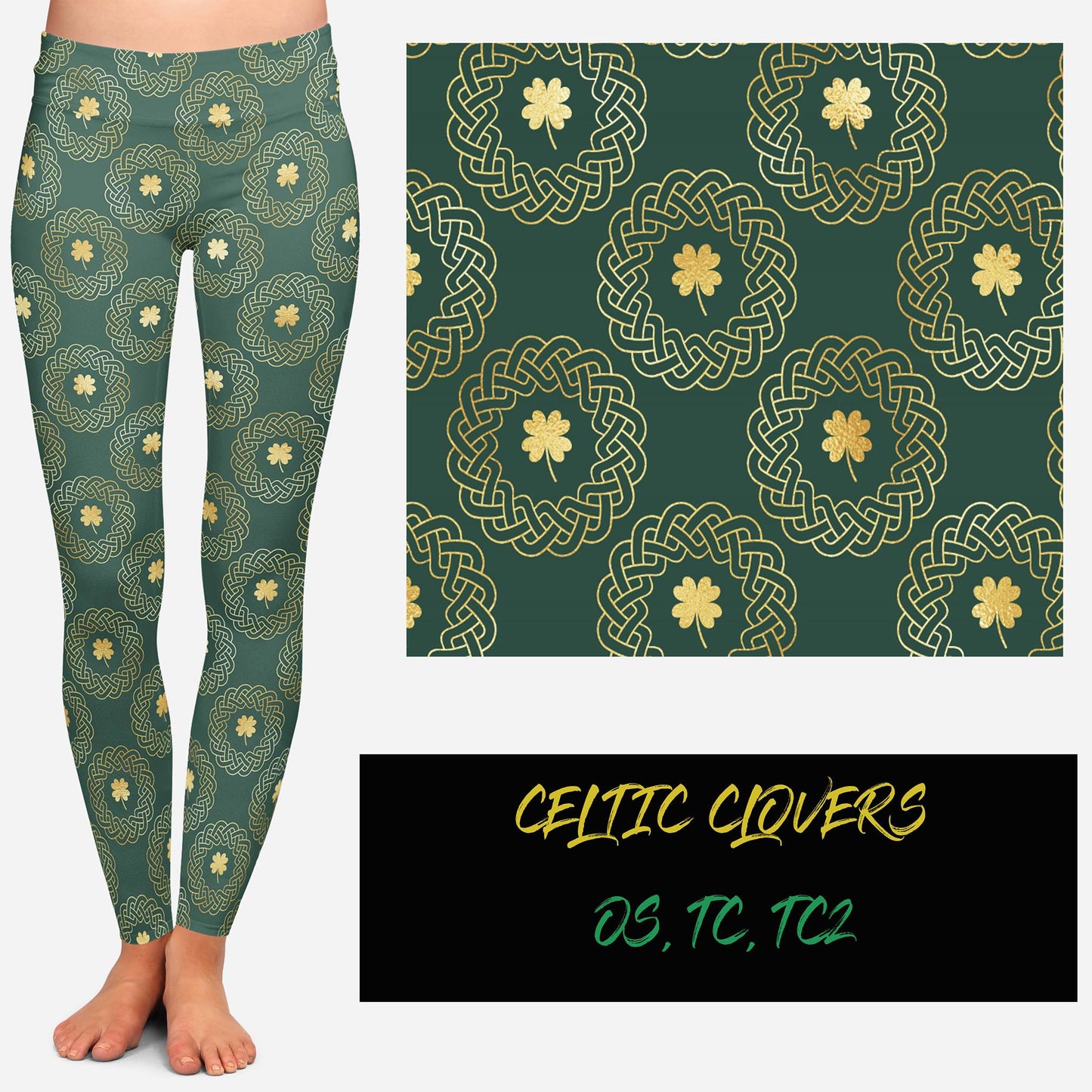 CELTIC CLOVERS LEGGINGS
