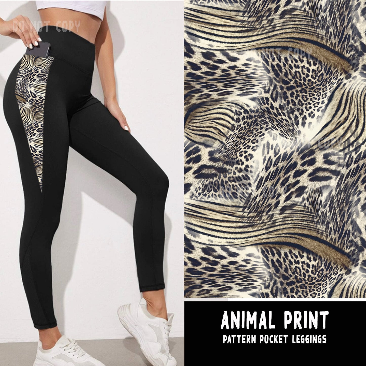 PATTERN POCKET FULL-ANIMAL PRINT