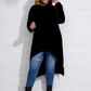 SOLID CLOAK HOODIE-BLACK