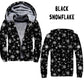 FLEECE JACKET RUN-BLACK SNOWFLAKE