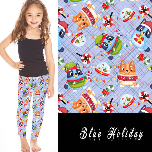 HOLIDAY BATCH 1- BLUE HOLIDAY LEGGINGS/JOGGERS