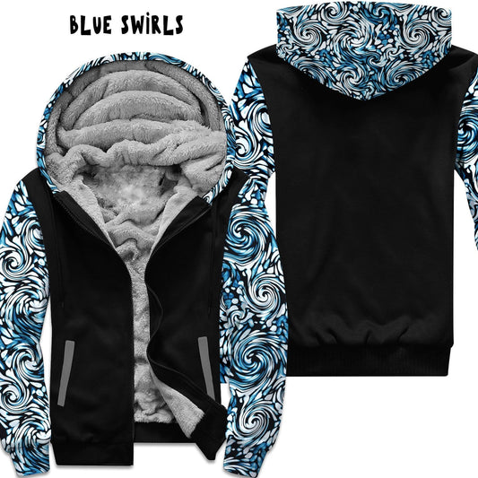 FLEECE JACKET RUN 22- BLUE SWIRLS
