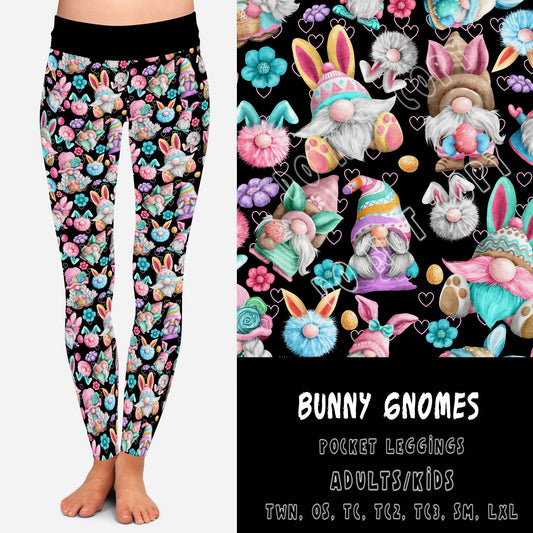 SPRING FLING-BUNNY GNOMES- LEGGINGS/JOGGERS