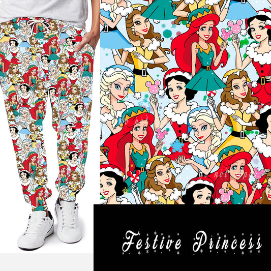 HOLIDAY BATCH 1- FESTIVE PRINCESS LEGGINGS/JOGGERS