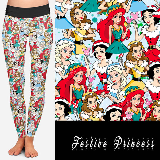HOLIDAY BATCH 1- FESTIVE PRINCESS LEGGINGS/JOGGERS