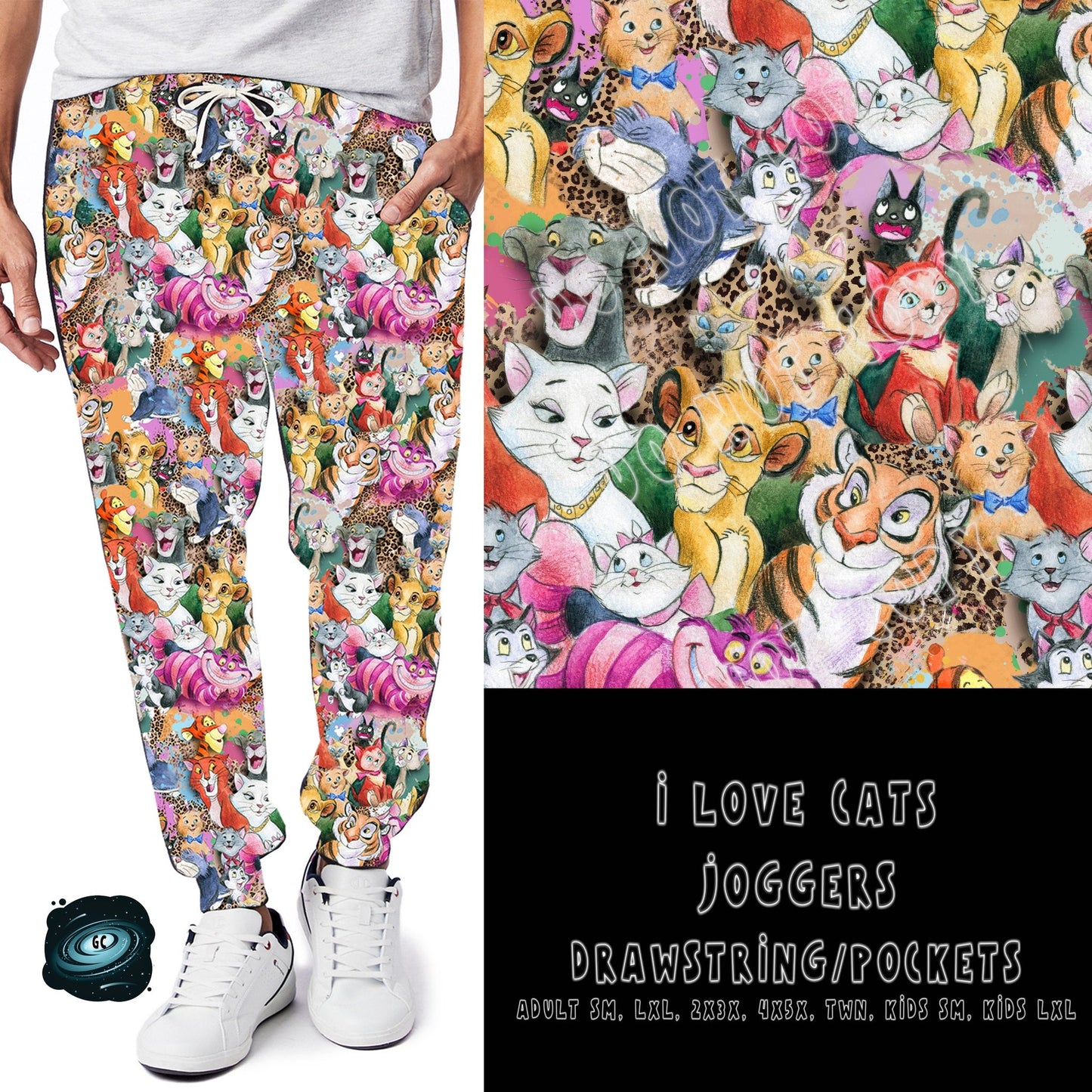 GOOD GUYS RUN- I LOVE CATS-LEGGING/JOGGER