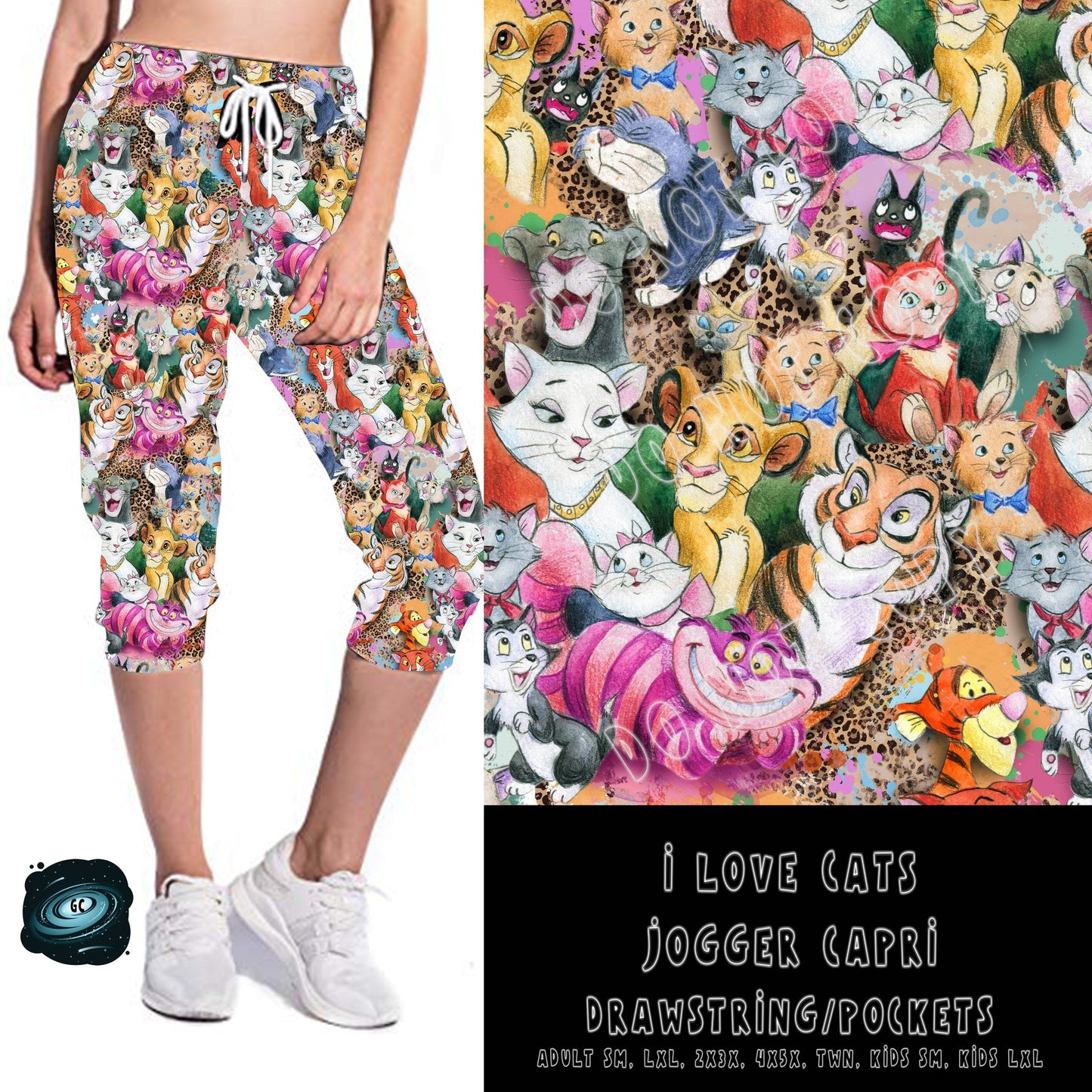 GOOD GUYS RUN- I LOVE CATS-LEGGING/JOGGER