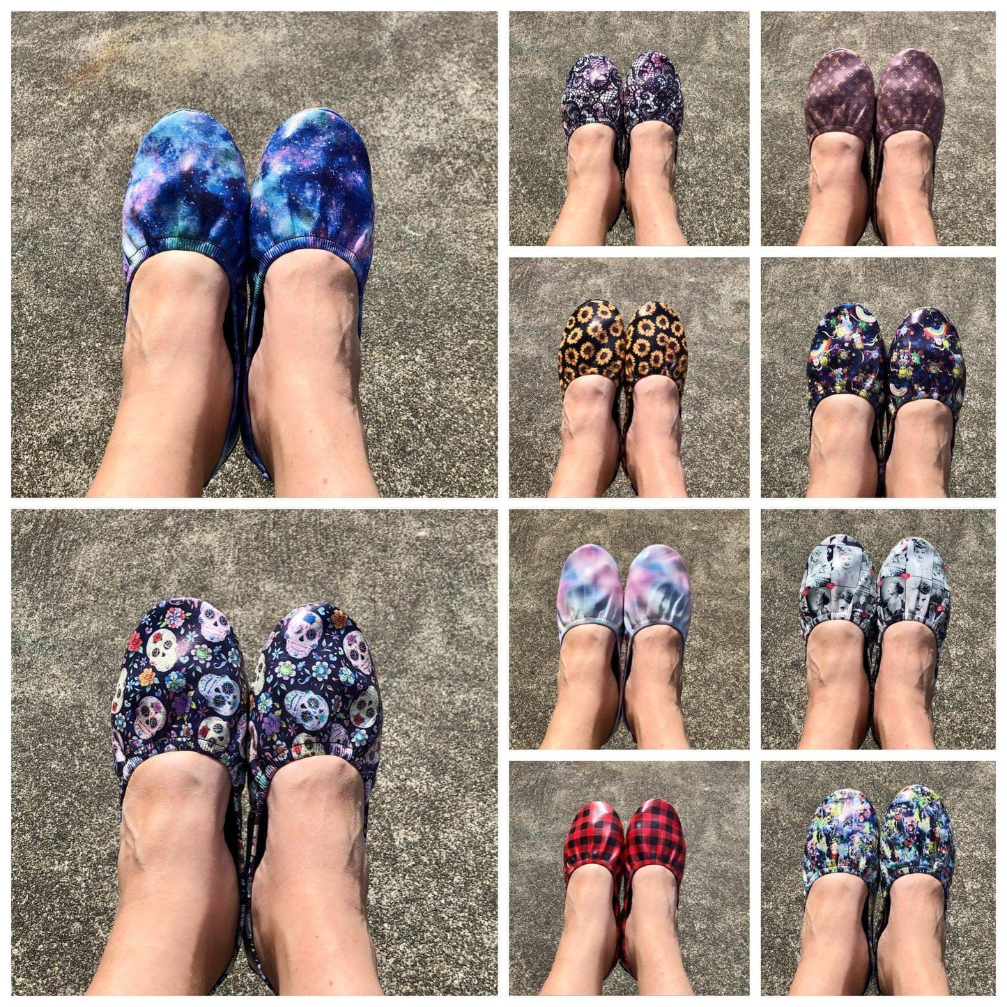 RTS - Sugar Skulls Ballet Flats