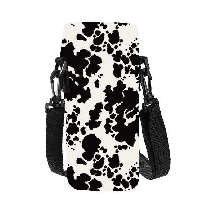 RTS - Cow Print Water Bottle Holder