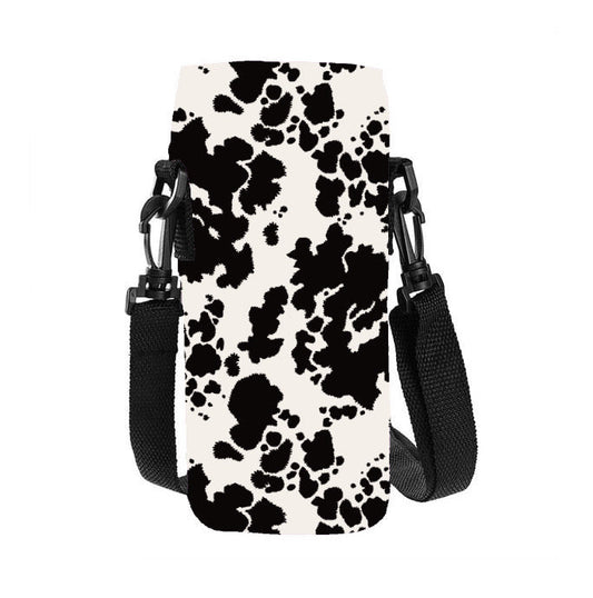 RTS - Cow Print Water Bottle Holder