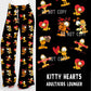 LUCKY IN LOVE-KITTY HEARTS UNISEX ADULT/KIDS LOUNGER