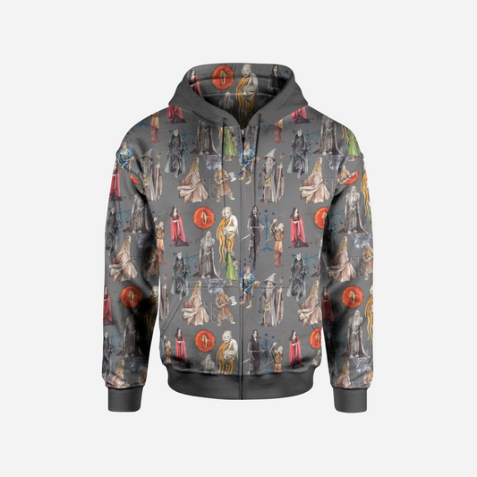 RING KEEPER FRONT ZIP HOODED JACKET