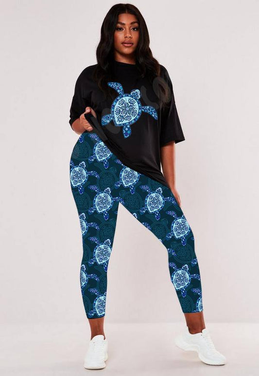 BATCH 68- MOSAIC TURTLE-LEGGINGS/CAPRI/JOGGER
