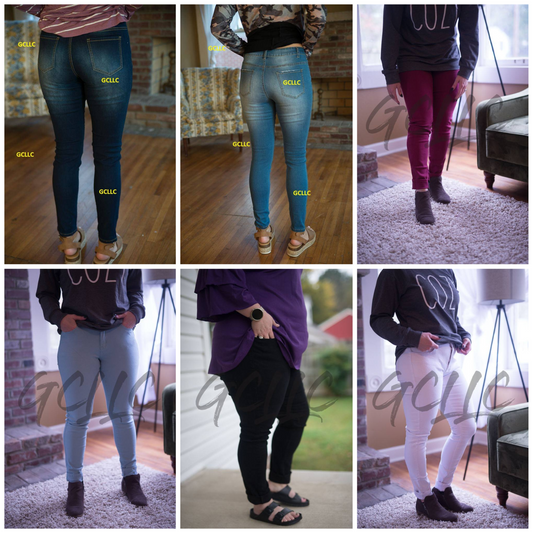 COLORED STRETCH JEANS (Several colors available)