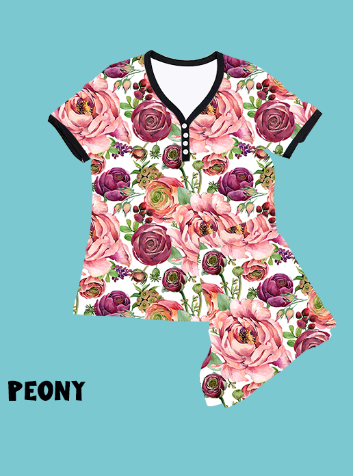 SHORTS PJ RUN- PEONY