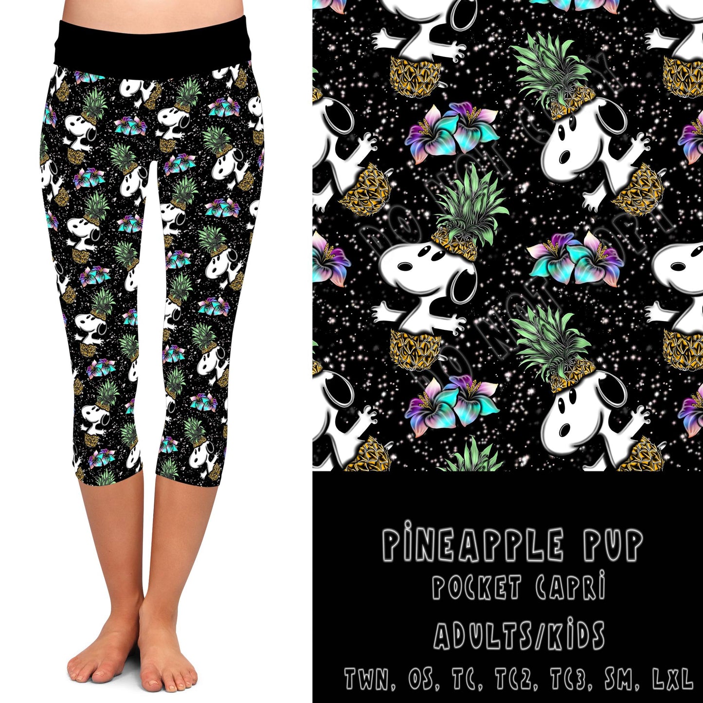 BATCH 68- PINEAPPLE PUP-LEGGINGS/CAPRI/JOGGER