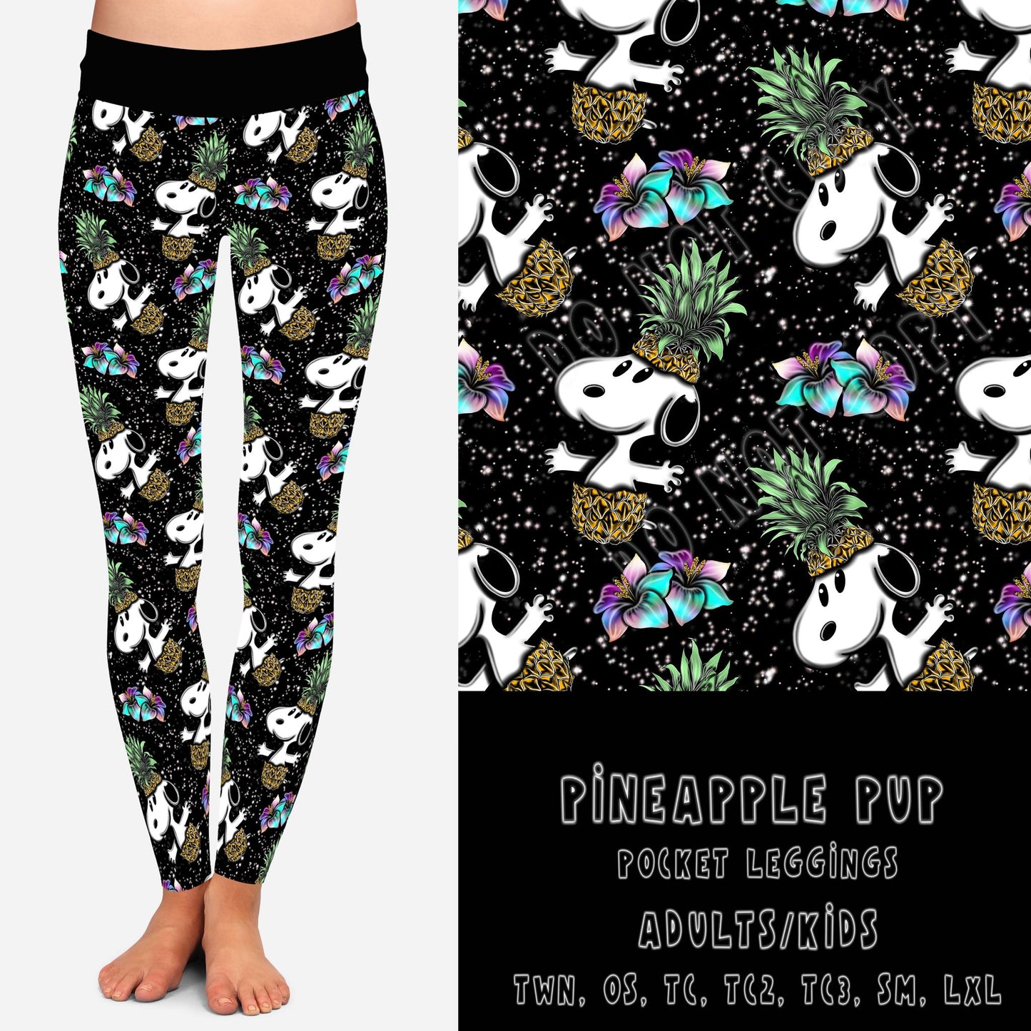 BATCH 68- PINEAPPLE PUP-LEGGINGS/CAPRI/JOGGER
