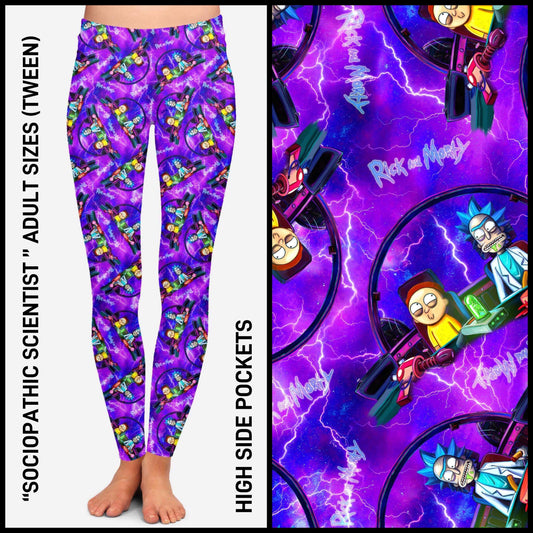 RTS - Sociopathic Scientist Leggings with Pockets