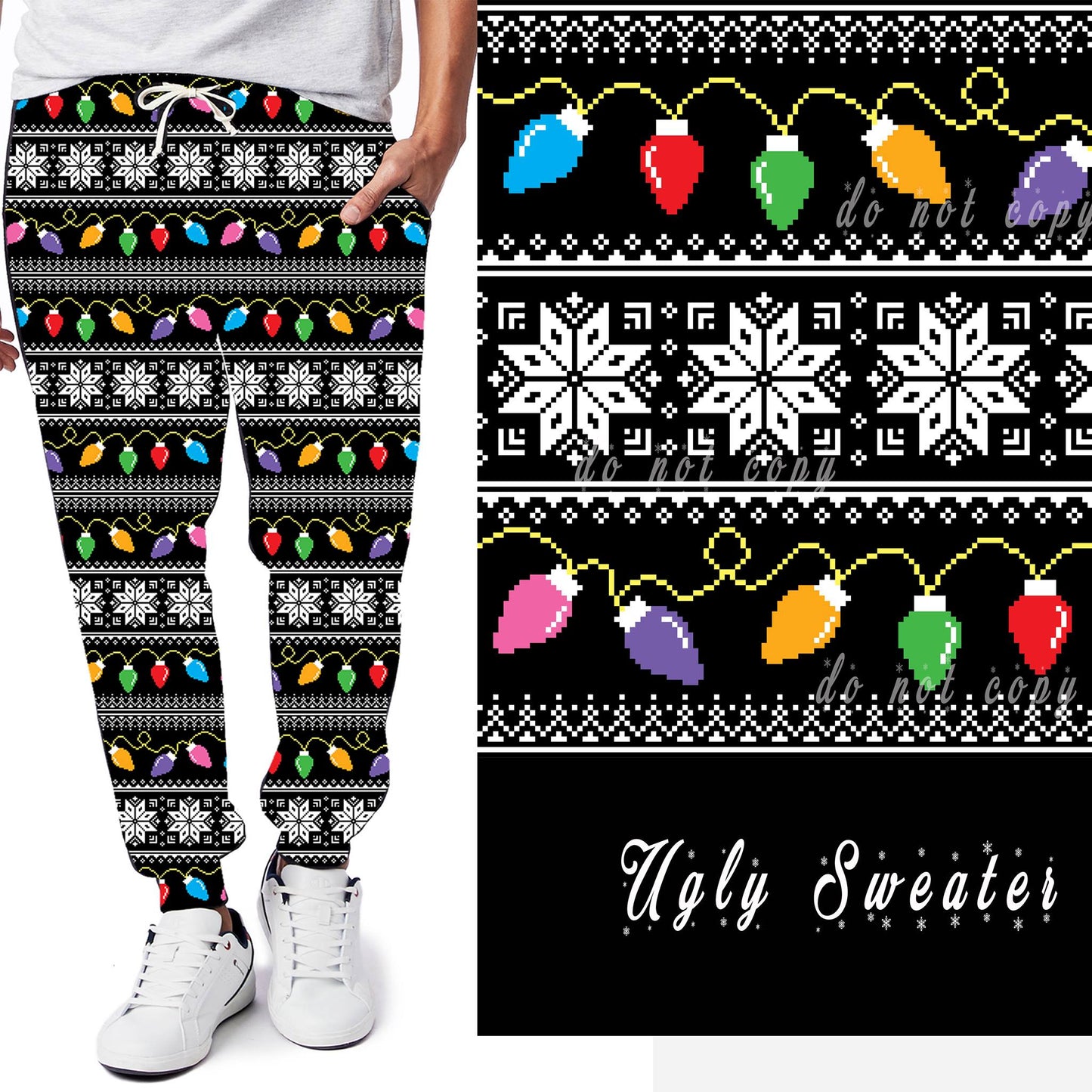 HOLIDAY BATCH 1- UGLY SWEATER LEGGINGS/JOGGERS
