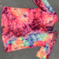 SHORT SLEEVE- Tie Dye Cold Shoulder Top