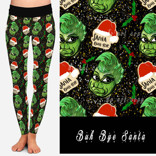 HOLIDAY BATCH 1- BUH BYE SANTA LEGGINGS/JOGGERS