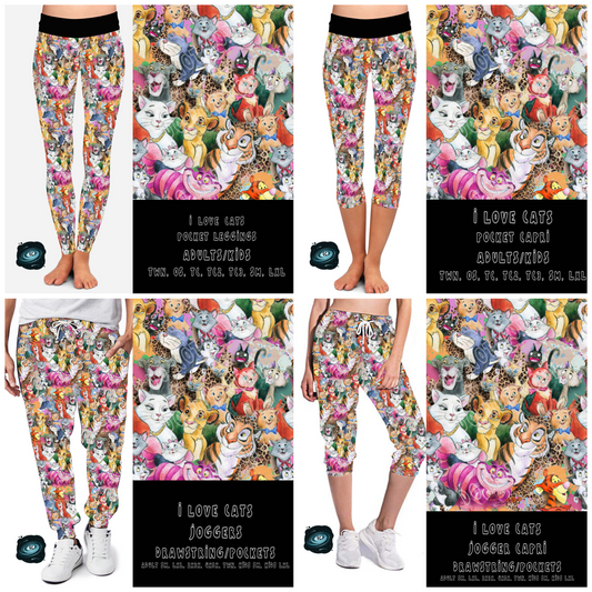 GOOD GUYS RUN- I LOVE CATS-LEGGING/JOGGER