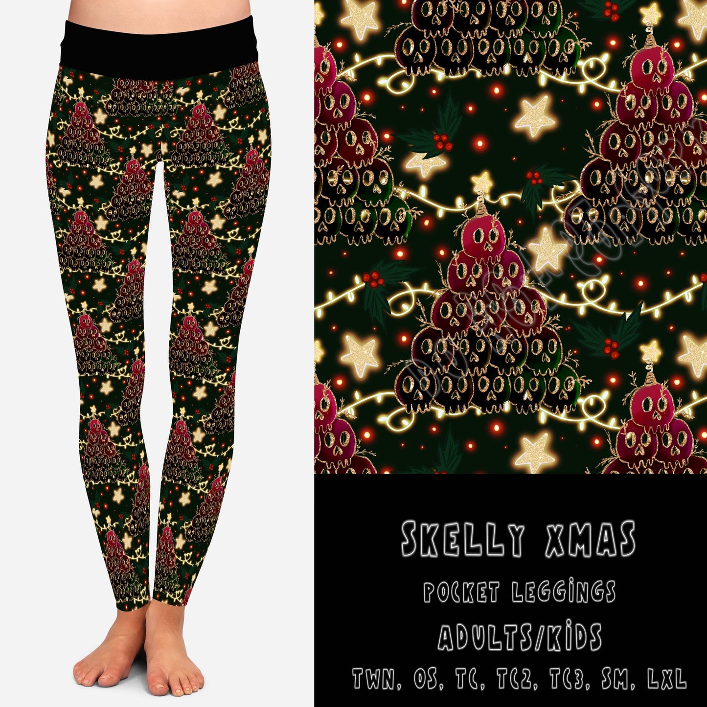 CREEPMAS- SKELLY XMAS LEGGINGS/JOGGERS
