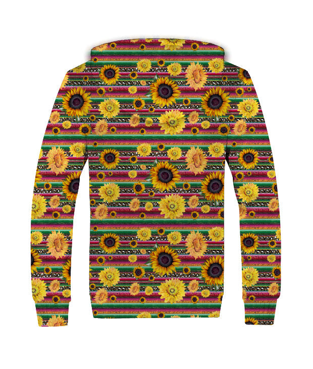 SERAPE SUNFLOWER EXCLUSIVE FLEECE JACKET