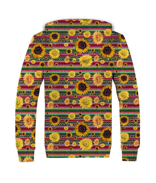SERAPE SUNFLOWER EXCLUSIVE FLEECE JACKET